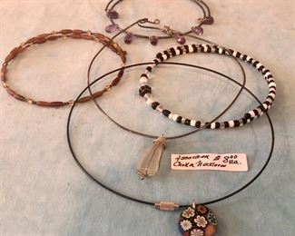Item 299:  (5) Assorted Choker Necklaces:  $8/Each