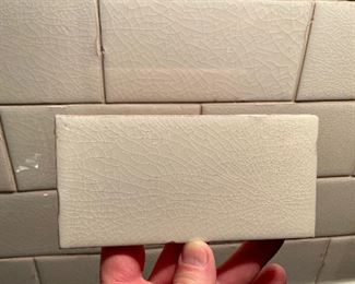 Handmade Tile from Italy, measures 3x6 - there are 20 of these: