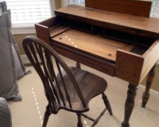 Antique writing desk and chair 