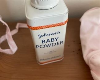 Vintage Johnsons baby powder tin 