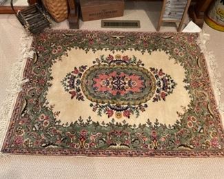 Vintage Rug (hand woven, excellent quality), measures about 3x5