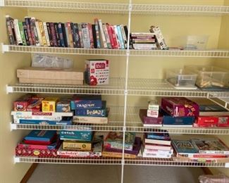 Games and puzzles, DVDs and VHS 
