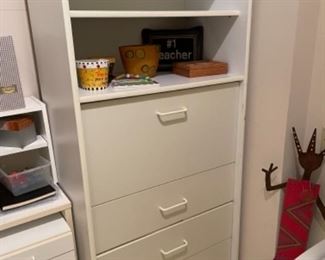 White storage cabinet 