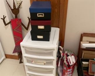 Rubbermaid storage containers, photo boxes