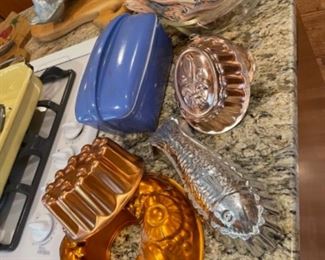 Vintage copper color bundt pans