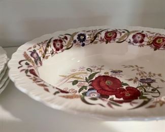 Antique Wedgewood Cornflower china set, large lot 