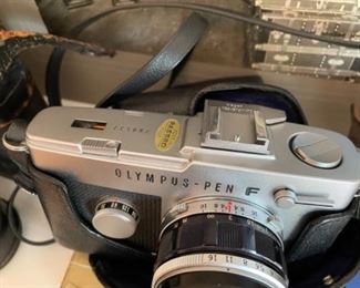 Vintage Olympus Pen F camera 