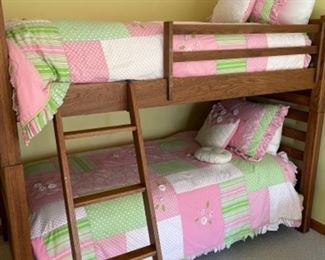 Bunk Beds NOT FOR SALE, Bedding is available (Potterybarn Kids, Twin)
