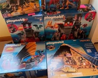 Playmobil, (like new with box), Pyramid, Dragons, Caveman 