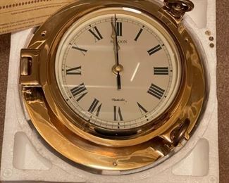 Solid Brass Ships Clock