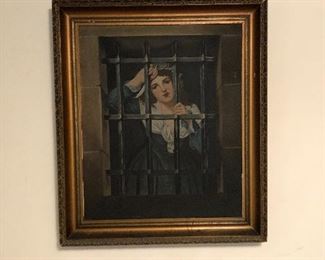 Painting of Charlotte Chorday  painted by a family ancestor