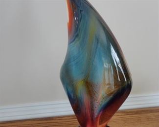 Dino Rosin  "The Flame" original Murano Italian Glass