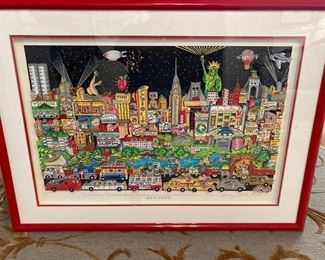 Charles Fazzino 3D art scene of New York - Good Evening