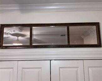 Art deco era triple mirror