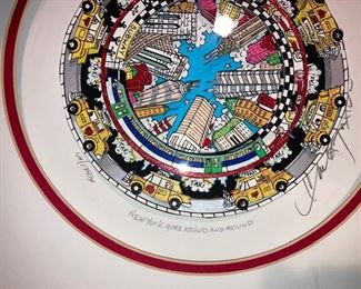 Fazzino - New York goes round and round