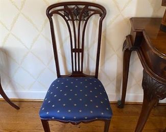 one of a pair of English chairs