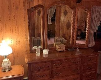 Guest Bedroom 
Ethan Allen long dresser w/ mirror