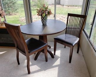 Drop leaf table and chairs