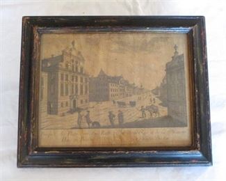 ONE OF MANY ANTIQUE ETCHINGS