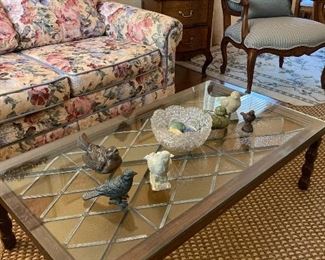 Leaded church window turned cocktail table