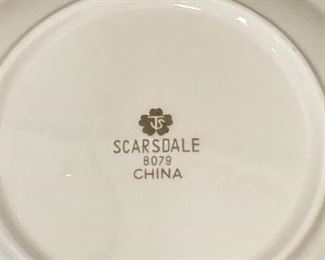 HUGE quantity of Scarsdale China (1984-1989). Discontinued!