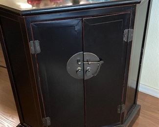 Asian corner cabinet