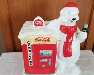 Coca Cola cookie jar 10 x 9