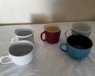 Large coffee cups/soup bowls set of 5