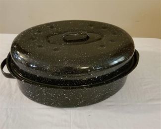 Graniteware roasting pan