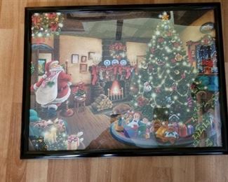Framed Christmas puzzle 19 x 24