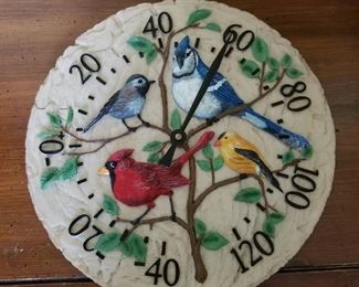 Acu-Rite Bird clock & temperature (missing one hand)