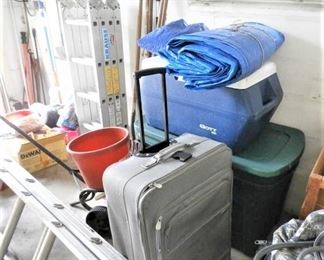 LUGGAGE, COOLER, SPREADER, LADDER, TARP, MORE TO ADD TO YOUR LIST