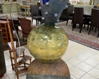 Jamie Walker “Mercury” ceramic sculpture.   $3,000