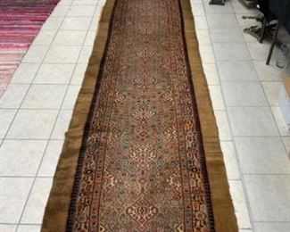 Antique Persian “Malayar” 19 ft long runner 39 inches wide.                $1,200