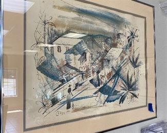 Alfred Birdsey (1912-1966) watercolor.    $150