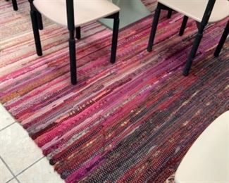 Custom made Harry Flitterman rag rug 9’X12’.  $900