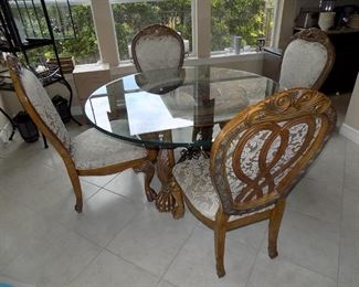 $250. Schnadig Dinette Set. Damages.