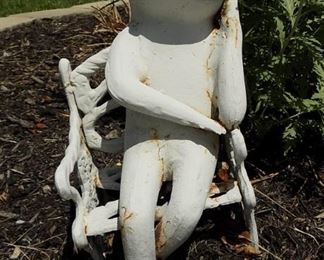 $15. Concrete Frig Garden Art