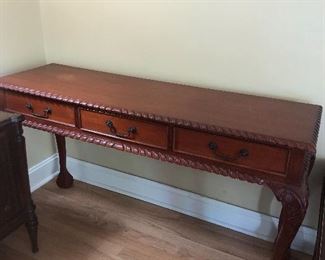 table in same style as coffee table