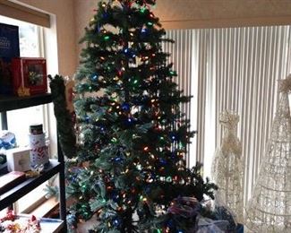 Living Room:   10 Foot Christmas w/lights