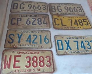 License plates singles