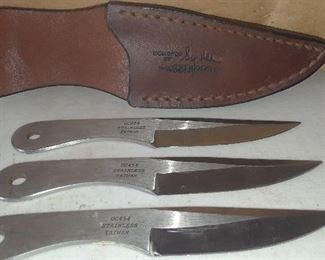 Skip Hill throwing knives