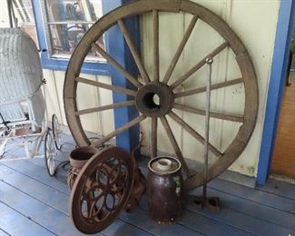 Large Wagon Wheel - Corn Sheller  - Branding Iron