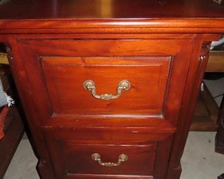 Tall 2 Drawer Nightstand