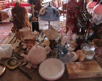 Lamp - Head Vase - Antiques