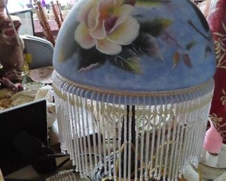 Fringe Floral Lamp