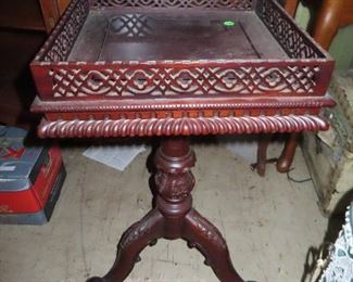 Antique Ornate Small Side Table