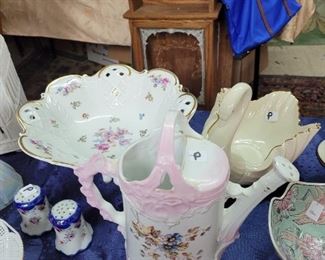 Hand-Painted Pitcher - Swan Lenox