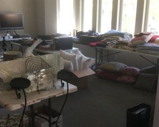 Pillows and contemporary quilts