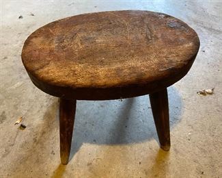 Antique Small Wooden Foot Stool